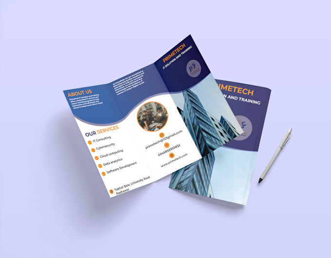 Gig Preview - Design a professional and modern bifold trifold brochure