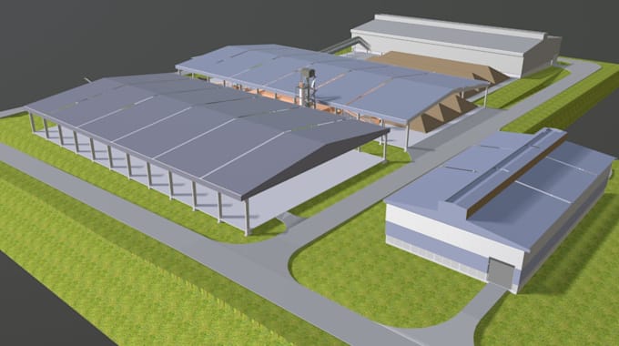 Gig Preview - Retouch concept 2d layout for factory,inductrial exterior design,warehouse,skp