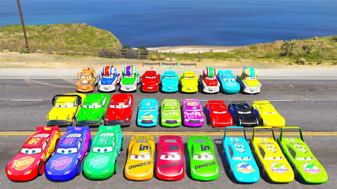 Gig Preview - Gta 5 disney cars collection mc queen cars gta v