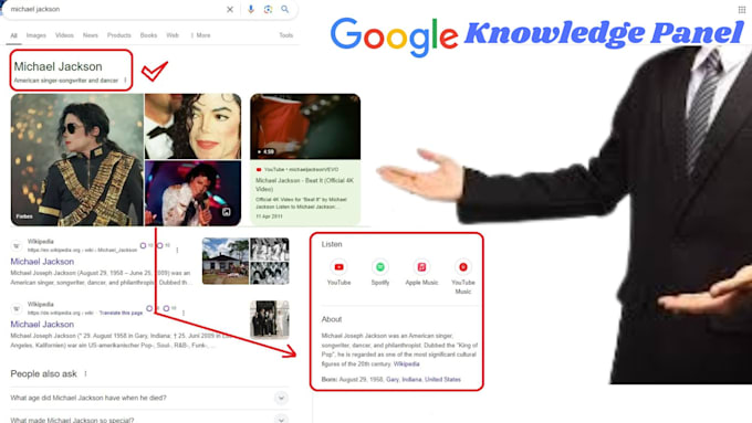 Gig Preview - Create a perfect google knowledge panel or knowledge graph for songwriter