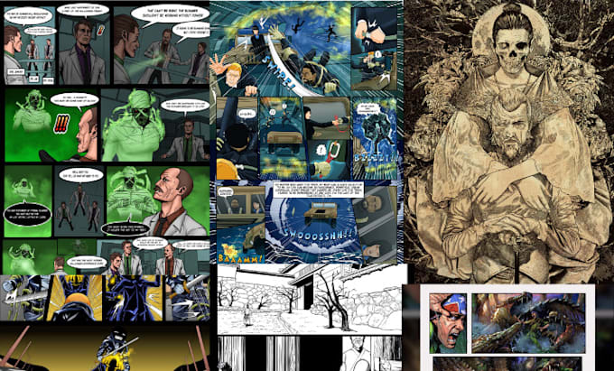 Gig Preview - Make graphic novel illustration comic page, comic art as comic book artist