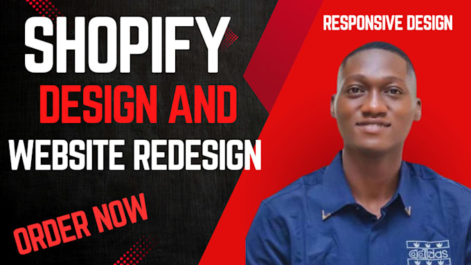 Gig Preview - Design shopify website redesign shopify store one product dropshipping