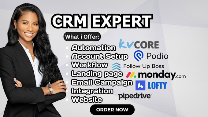 Gig Preview - Set up and manage real estate CRM lofty, kvcore, follow up boss idx website