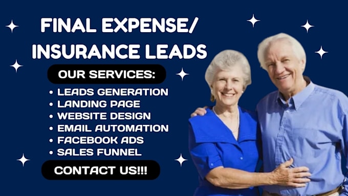 Gig Preview - Final expense leads insurance leads final expense website life insurance leads