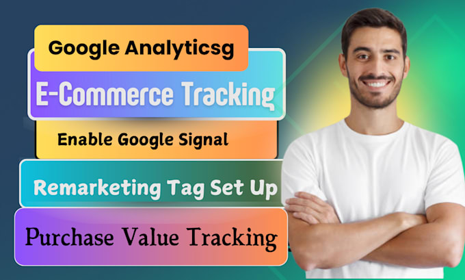 Gig Preview - Google analytics 4 setup with conversion and event tracking