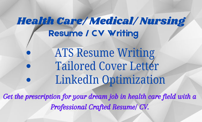 Gig Preview - Craft and rewrite professional healthcare medical nursing resume CV cover letter