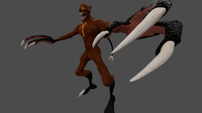 Gig Preview - Do 3d character model for roblox and unreal engine5 3d monster 3d creature rig3d