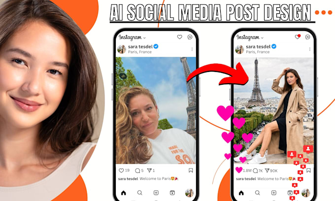 Gig Preview - Design stunning social media post with ai that stand out