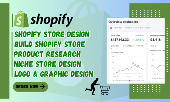 Gig Preview - Create shopify website build shopify design shopify dropshipping store