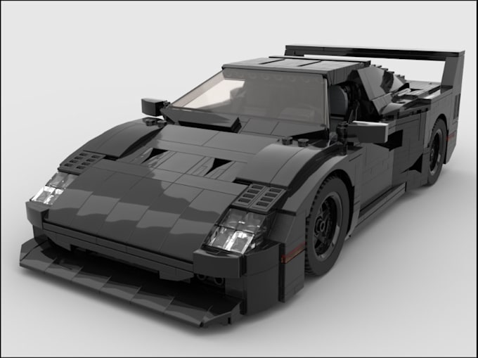 Gig Preview - 3d automotive sport car, moc lego car design,  racing car, gtav bomper, body kit