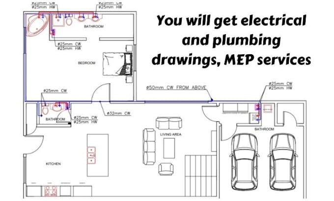 Gig Preview - Do hvac, fire and plumbing designs and revit mep