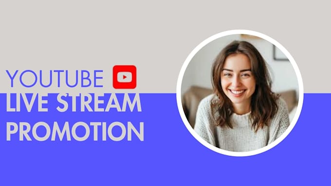 Gig Preview - Organically promote your youtube live stream to get real viewers