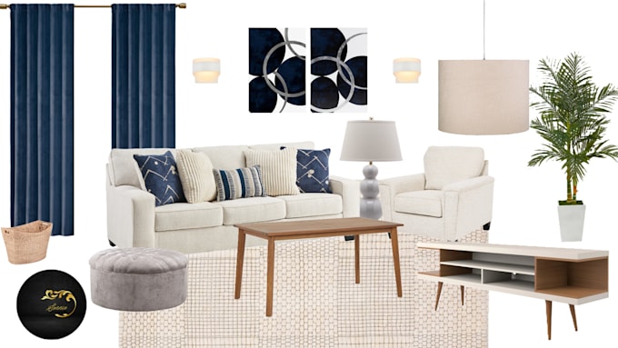 Gig Preview - Create interior design mood boards