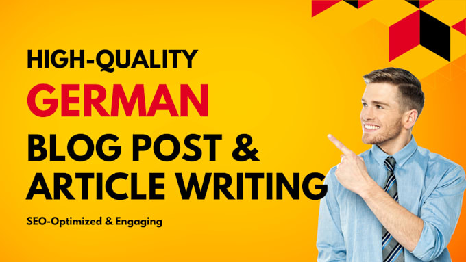 Gig Preview - Write engaging and well structured blog posts or articles in german