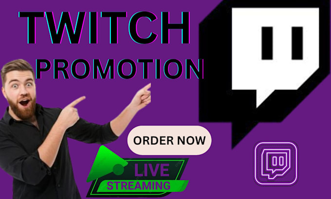 Gig Preview - Organically promote your twitch channel round the world