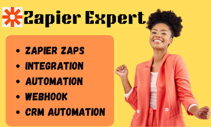 Bestseller - be your zapier expert, zapier zaps webhook integration crm automation