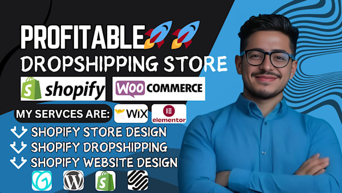 Gig Preview - Build dropshipping store in shopify, shopify website, or shopify store design