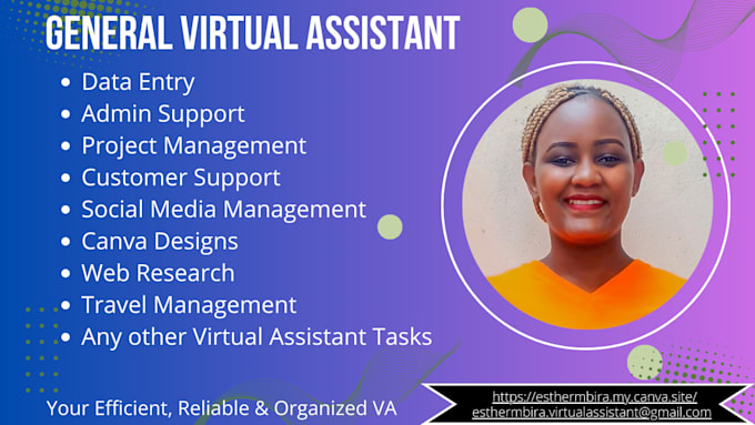 Gig Preview - Be your reliable virtual assistant for all your admin tasks