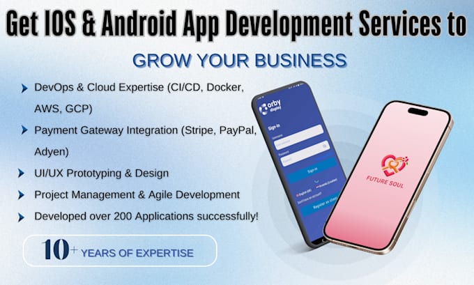 Gig Preview - Do mobile app development, ios app, android app creation flutter app developer