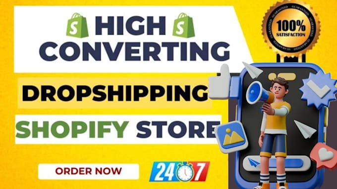 Bestseller - create shopify dropshipping, ecommerce store and website