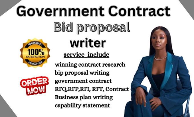 Gig Preview - Find rfp, secure government contract bid proposal, rfi, rfq grant proposal