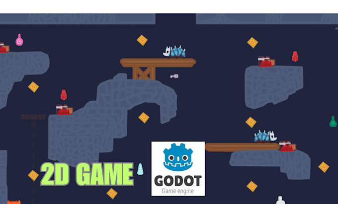 Gig Preview - Do 2d 3d godot game video game development  shooting game pixel and godot engine