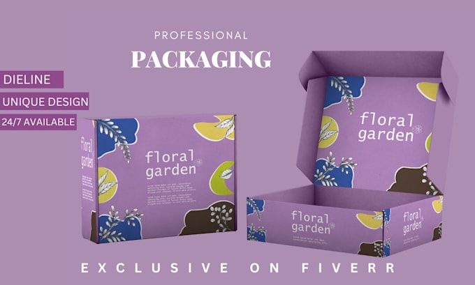 Gig Preview - Do products packaging box design and mailer box design