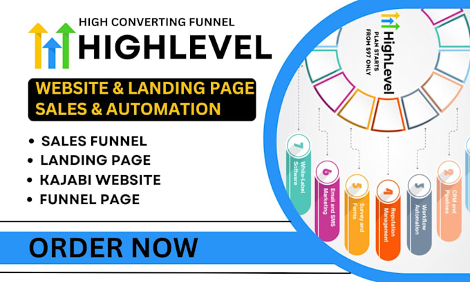 Bestseller - design ghl landing page funnel page unbounded carrd workflow website