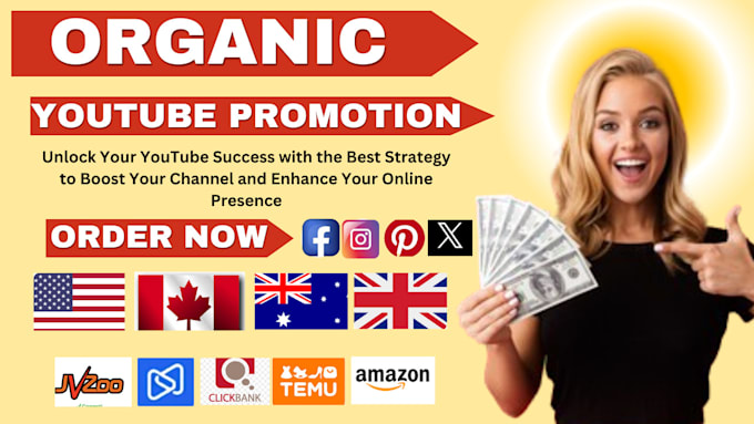 Gig Preview - Do organic youtube video promotion, video views for channel growth