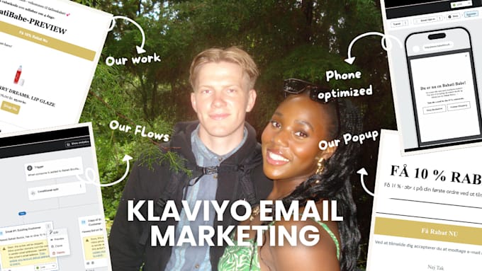 Gig Preview - Setup klaviyo email marketing flows with my partner, ruth