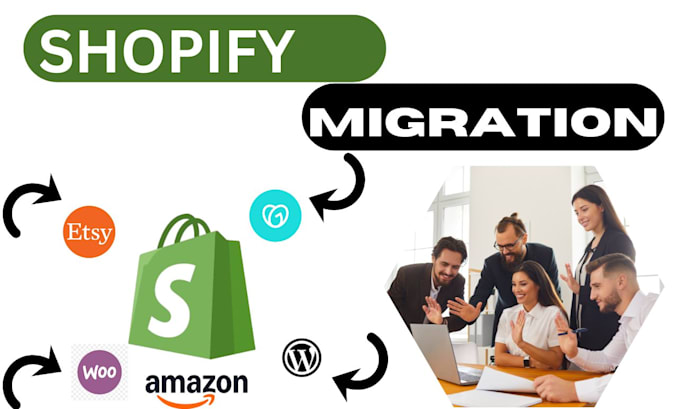 Gig Preview - Migrate from bubble, magento, etsy, wordpress, amazon to shopify website