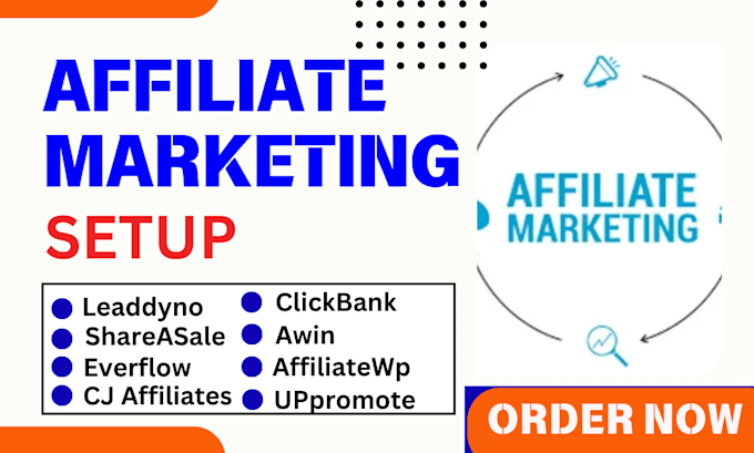 Gig Preview - Setup affiliate marketing on your website leaddyno awin everflow