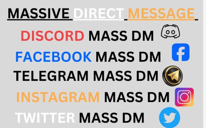 Gig Preview - Do discord mass dm,discord promotion, mass dm,telegram mass