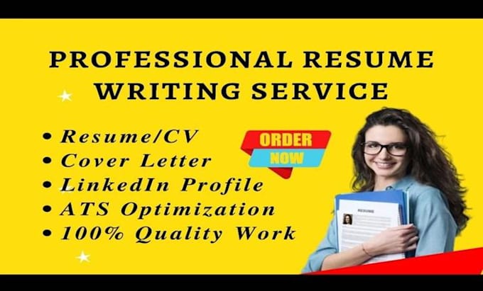 Gig Preview - Build cv writer template resume maker job application cover letter