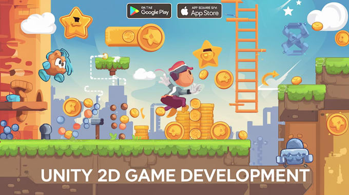 Gig Preview - Design 2d, 3d unity mobile game development, develop 3d unity mobile game