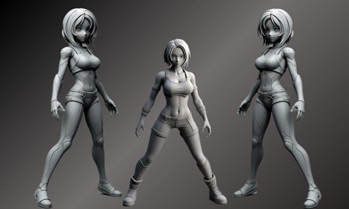 Bestseller - sculpt 3d anime figure diorama figure 3d character model 3d toy for 3d printing