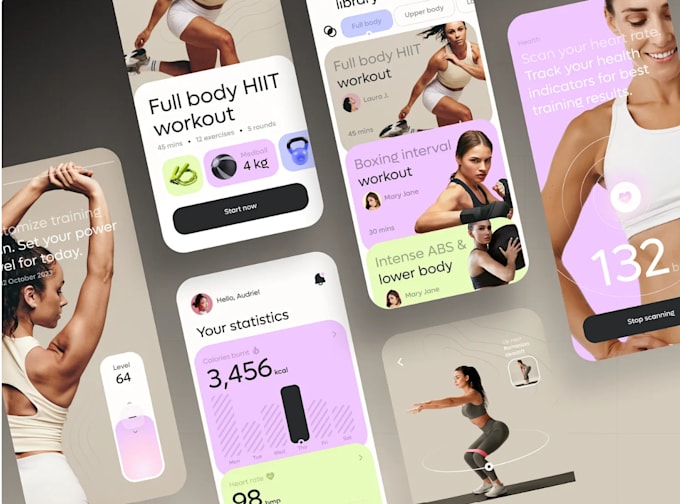 Gig Preview - Create a fitness app, workout app, health app, gym app