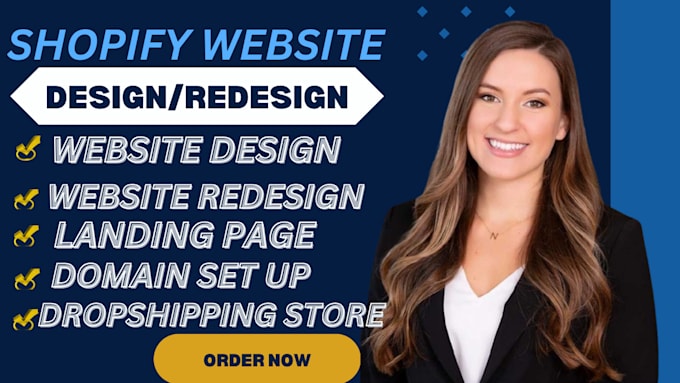 Gig Preview - Build shopify website redesign shopify store design shopify redesign