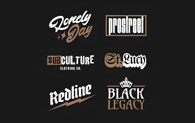 Gig Preview - Create modern urban streetwear clothing brand logo