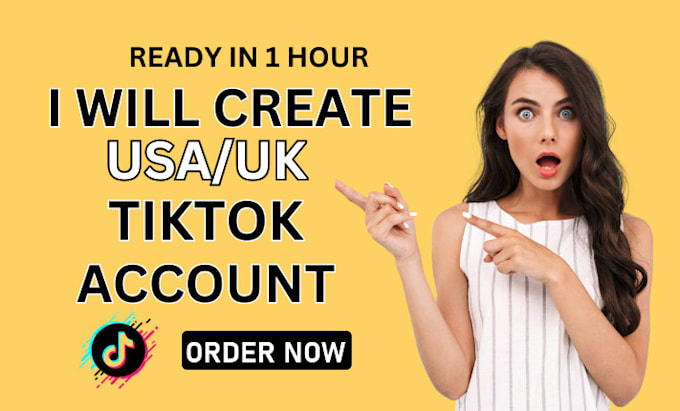 Gig Preview - Create usa tiktok usa tiktok account usa tiktok shop tik tok usa