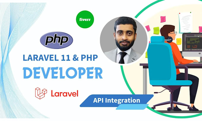 Gig Preview - Be your PHP laravel developer and build custom PHP websites or web applications