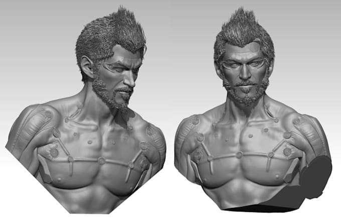 Gig Preview - Do 3d bust, 3d head, 3d headsculpting, 3d helmet, model, texturing and rendering