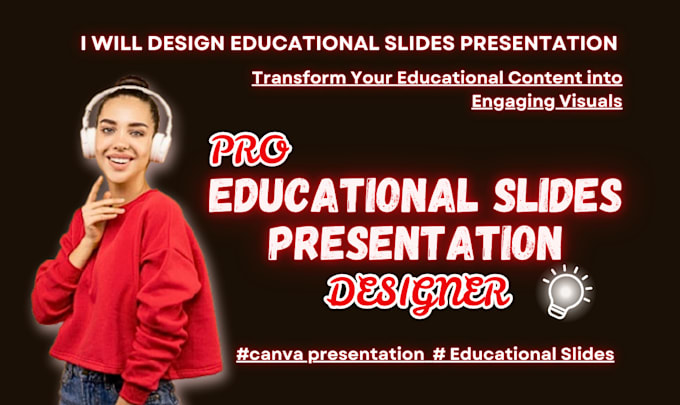 Gig Preview - Design your educational content into engaging visuals