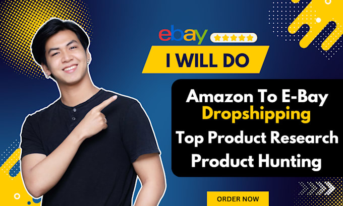 Gig Preview - Do expert amazon to ebay dropshipping service for profitable sales