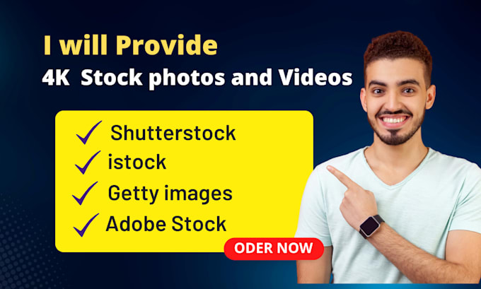 Gig Preview - Provide royalty free unlimited 4k stock photos and videos service