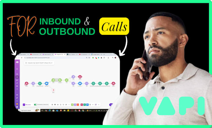 Bestseller - setup vapi ai call automation integrate with ghl makecom calendly n8n airtable