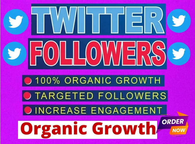 Gig Preview - Boost get twitter growth engagement with real followers ads organic x promotion