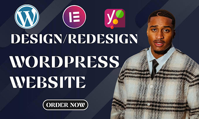 Gig Preview - Design a responsive wordpress website with elementor, business website design