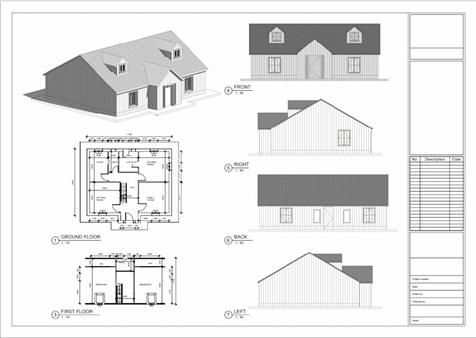 Gig Preview - Create permit drawings and complete architectural sets in revit