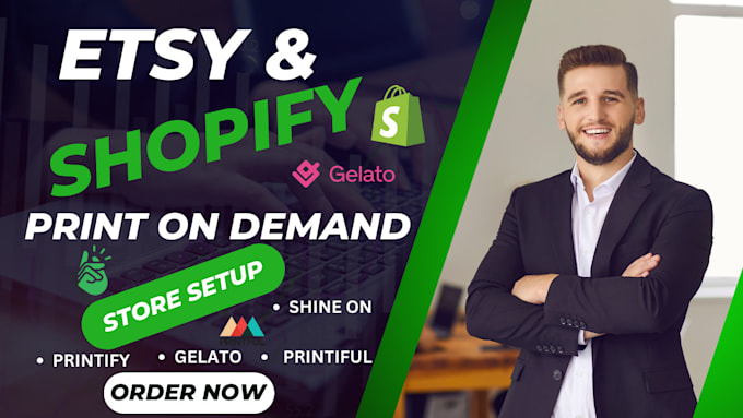 Gig Preview - Create and develop a custom shopify dropshipping store, shopify pod store